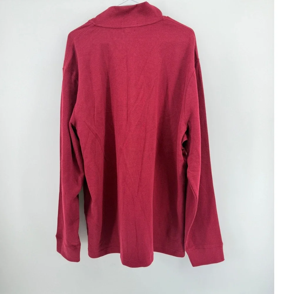 Polo Ralph Lauren Mens XL Maroon Quarter Zip Pullover Knit 710784465038 NWT